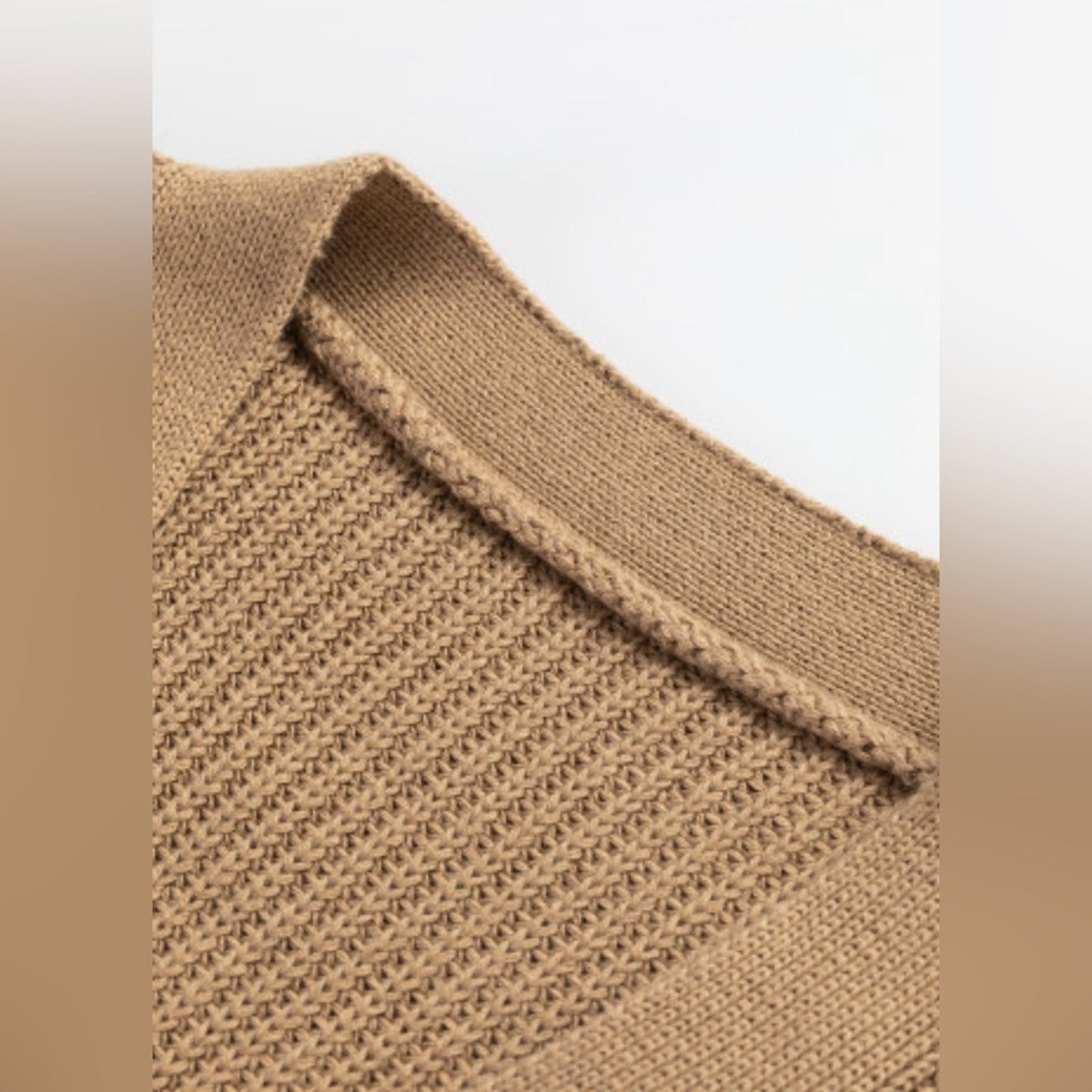 Sable button front sweater vest