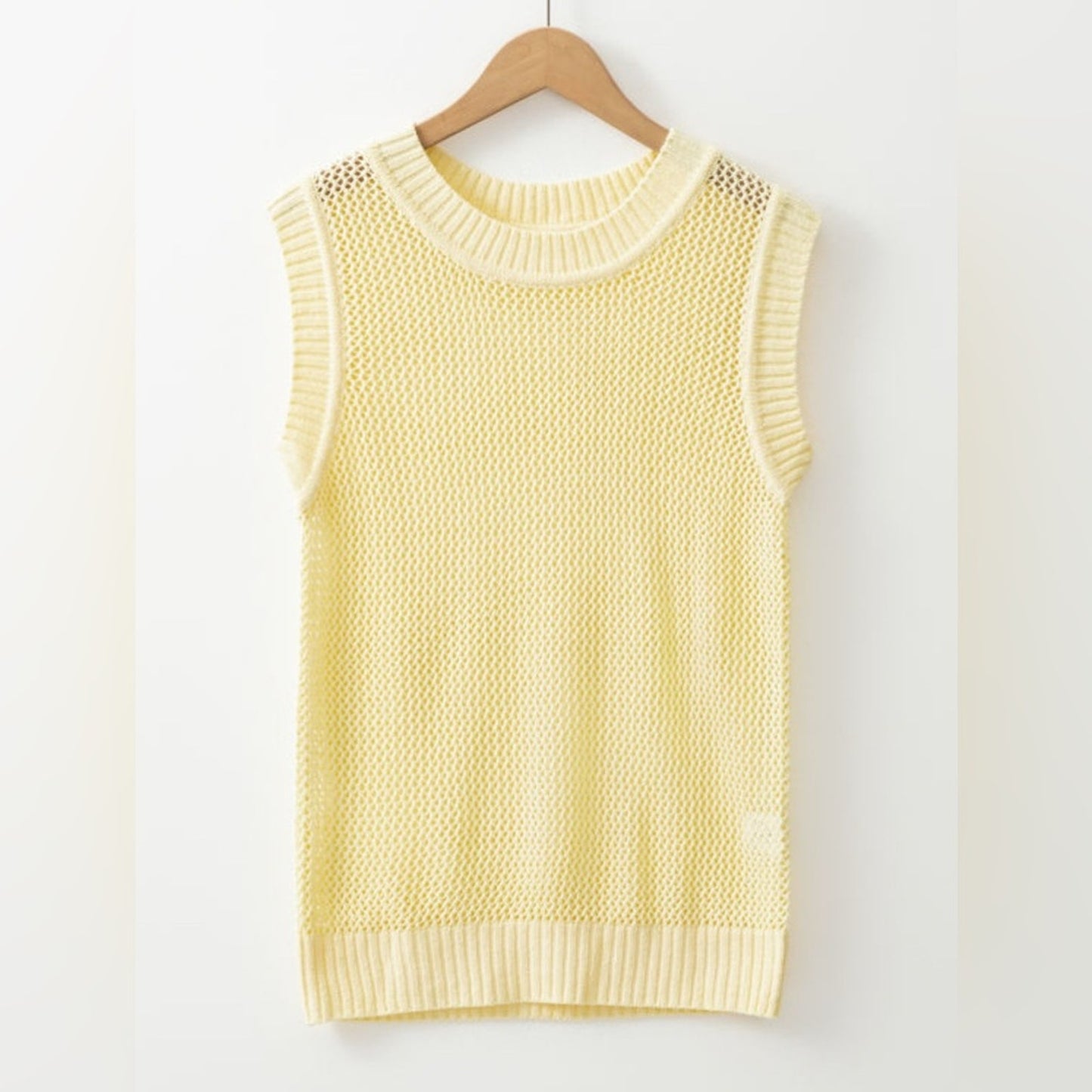 Delilah hollow knit sweater vest