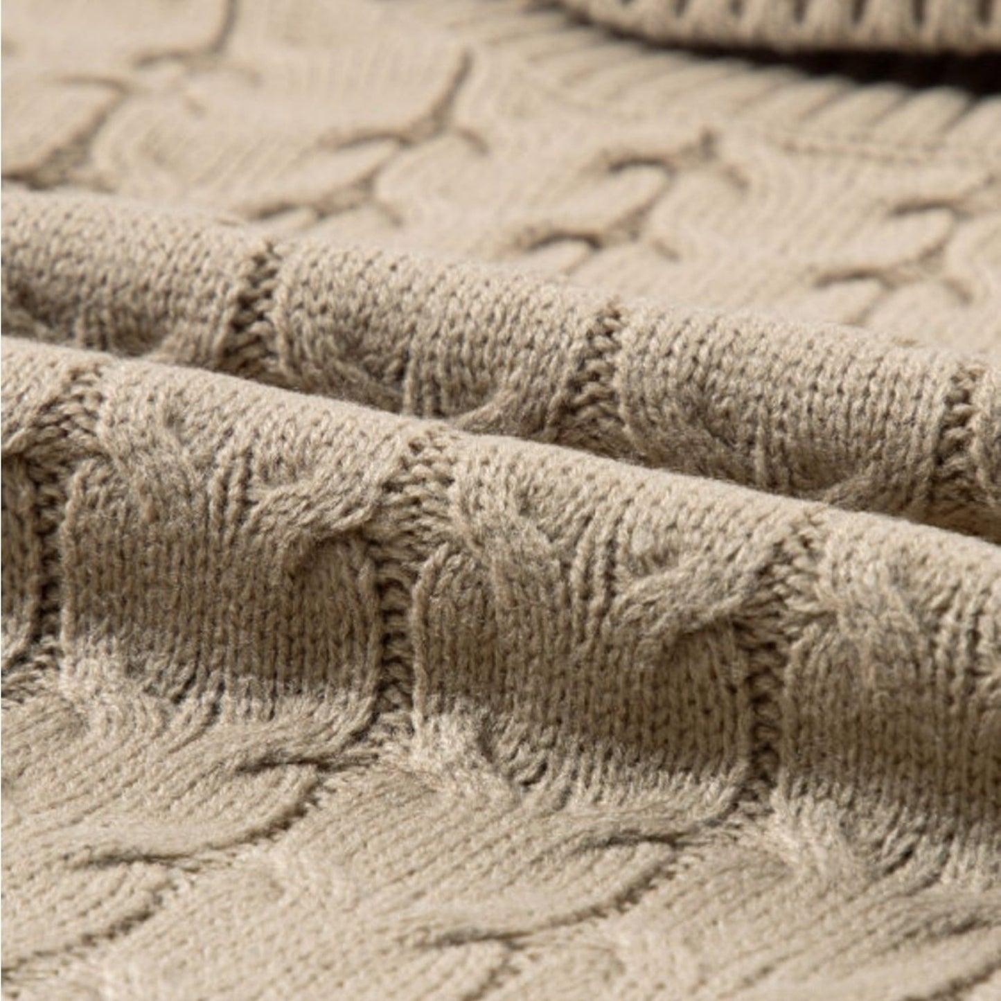 Abby cable knit turtleneck sweater