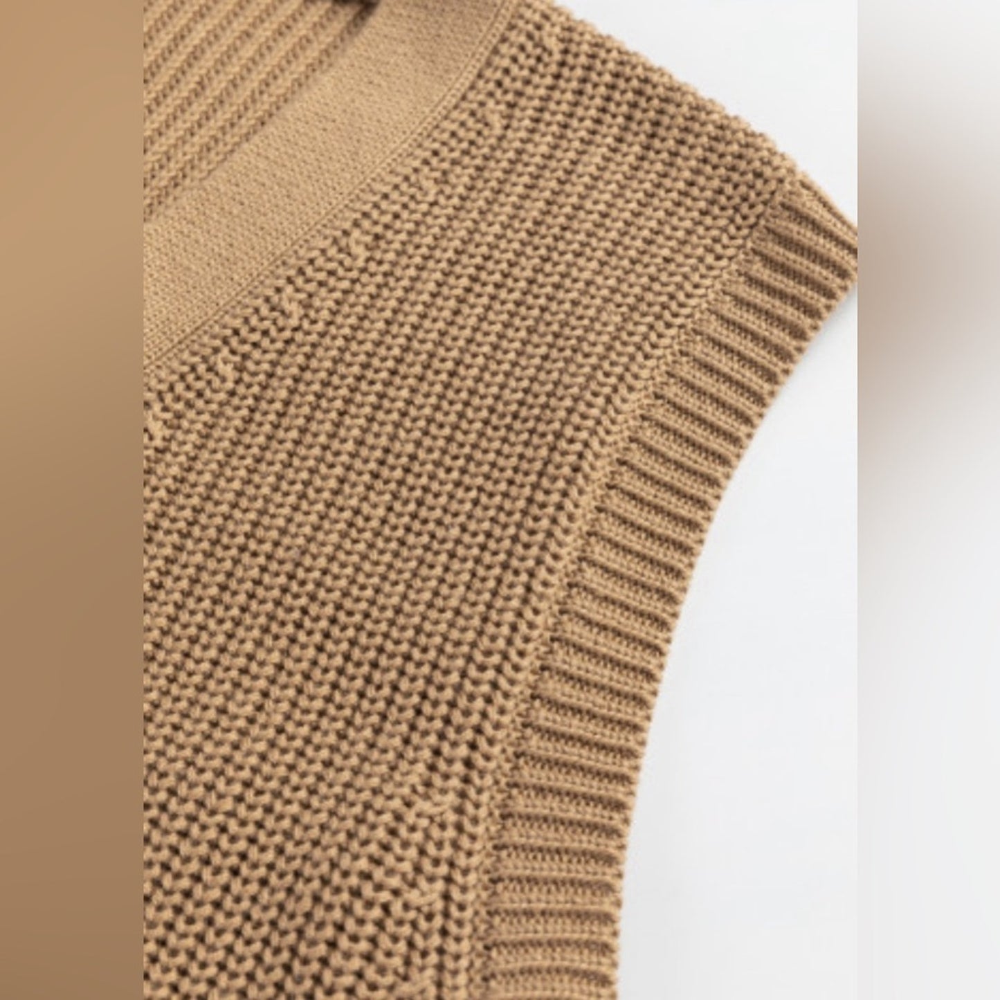 Sable button front sweater vest