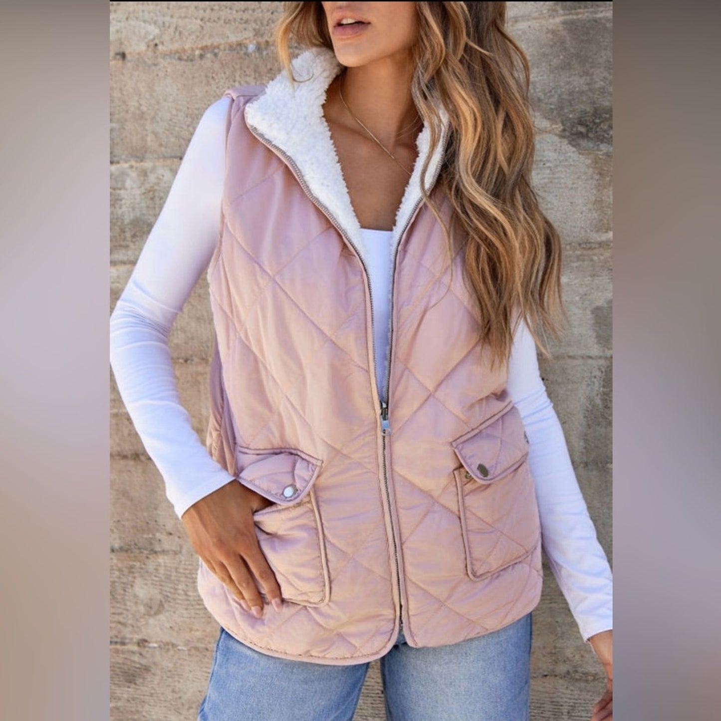 Sloane fleece lined reversible vest