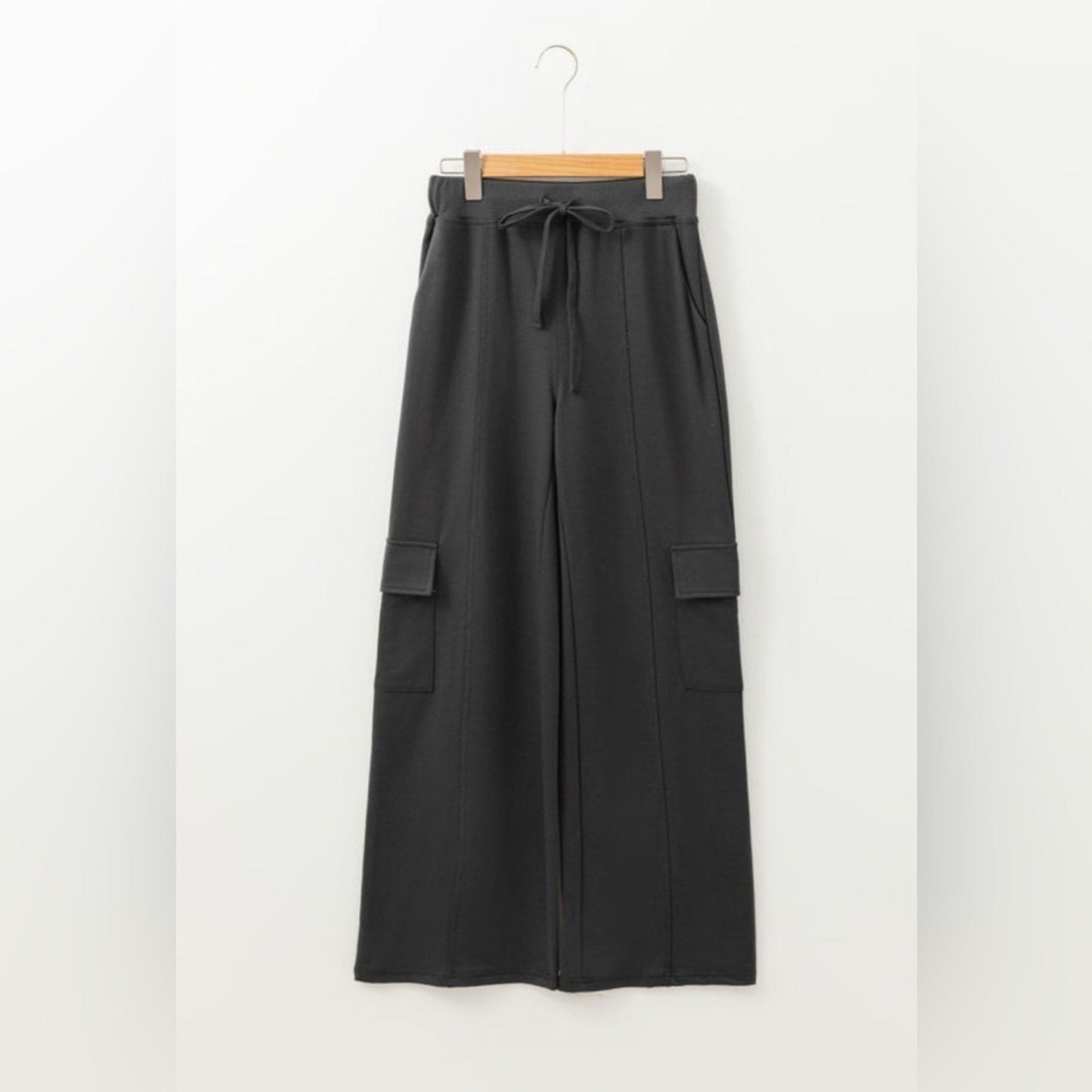 Hannah carbon grey cargo pants draw string sweatpants