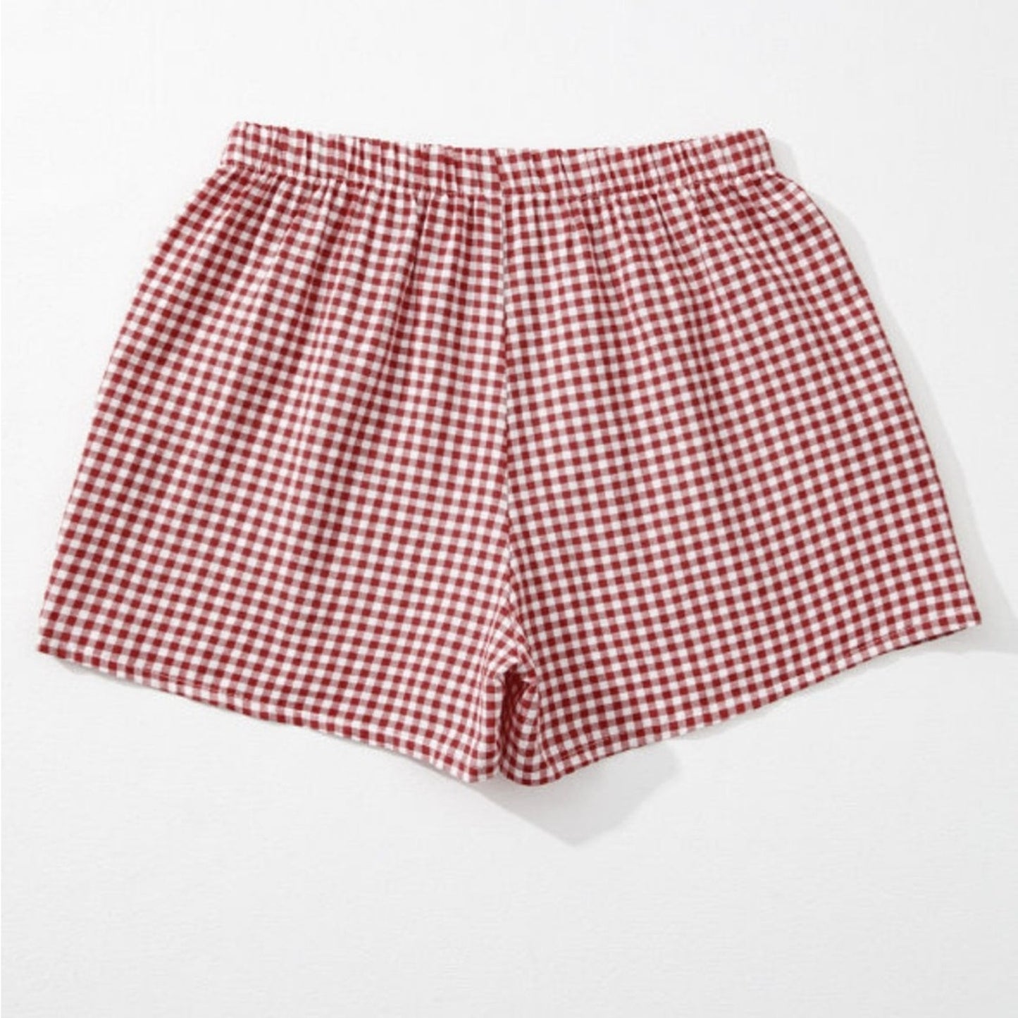 Gia - Red Plaid Gingham Women's Shorts