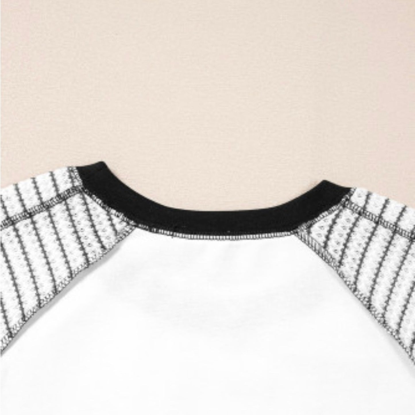 Kara striped bracelet sleeve raglan top