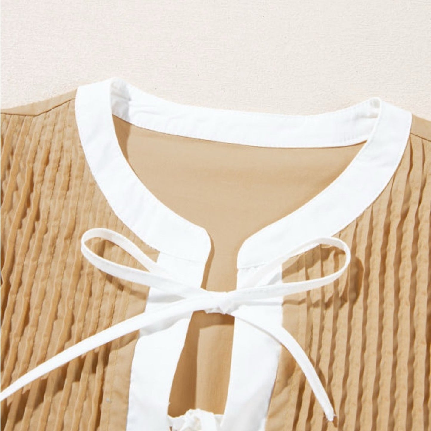 Sydney pintuck puff sleeve dress