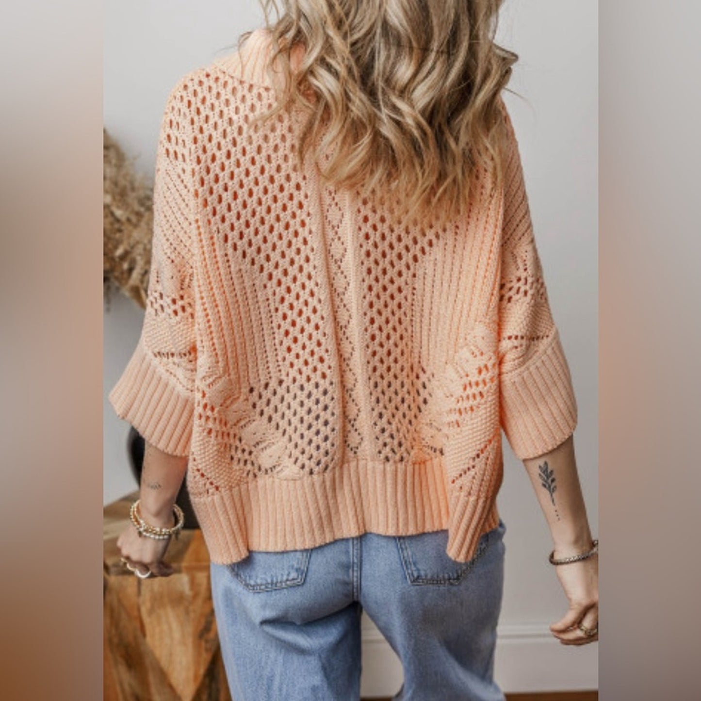 Arden knot dolman sweater