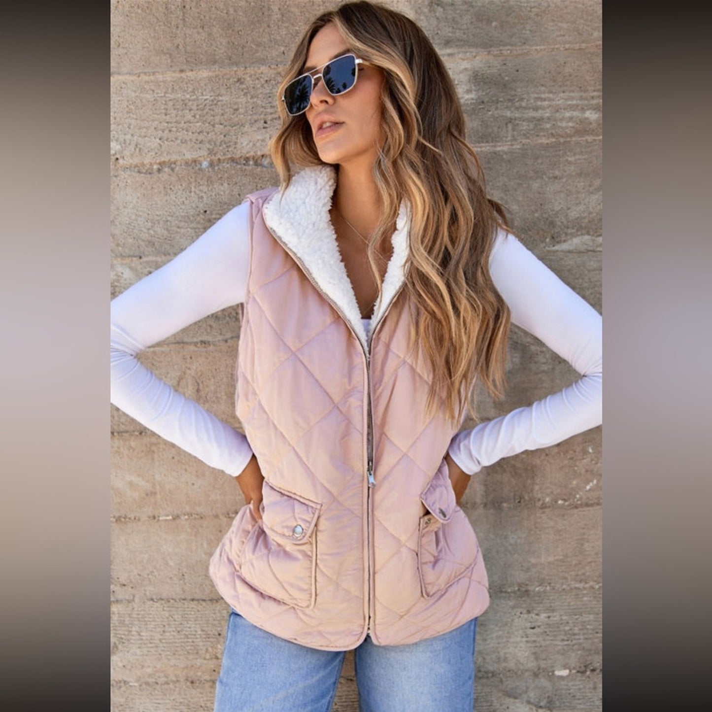 Sloane fleece lined reversible vest