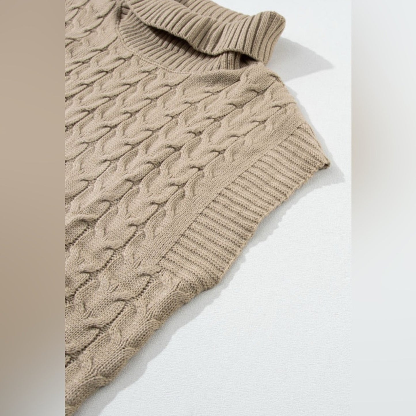 Abby cable knit turtleneck sweater