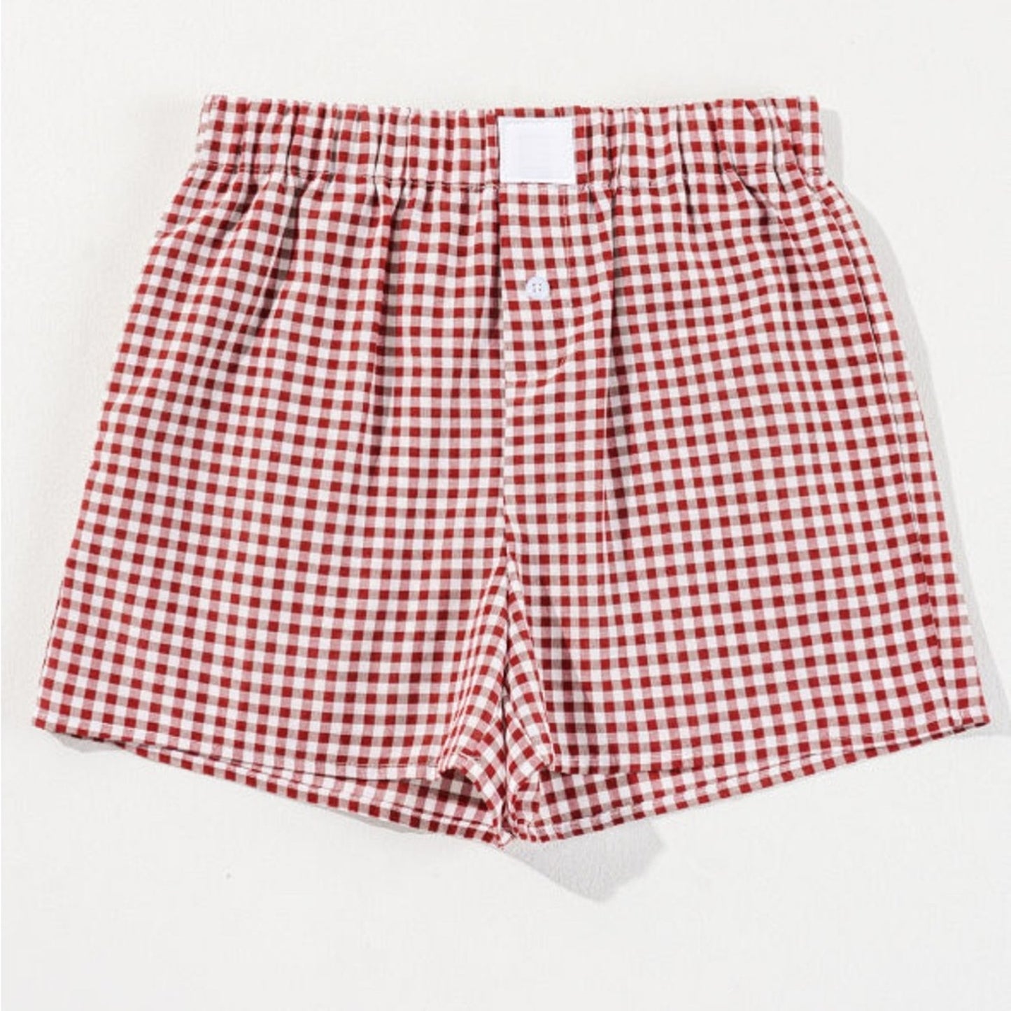 Gia - Red Plaid Gingham Women's Shorts