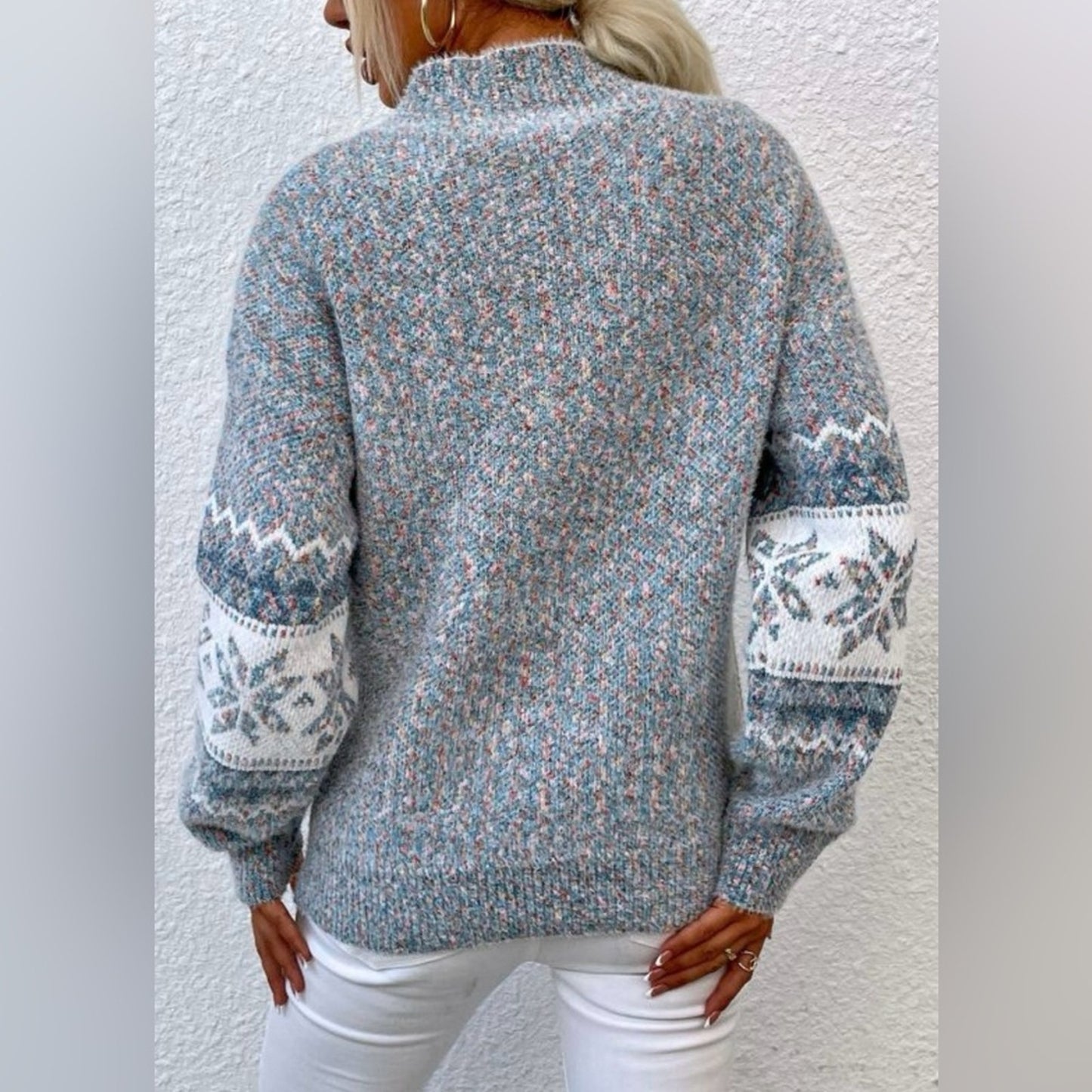 Graci snowflake pattern sweater