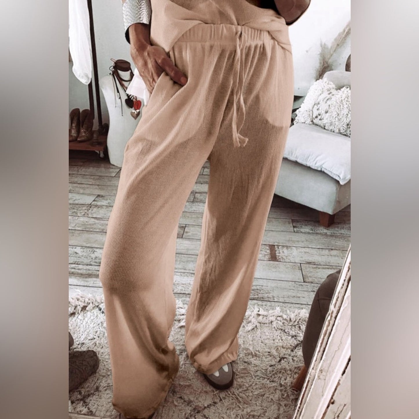Juliette textured pant set