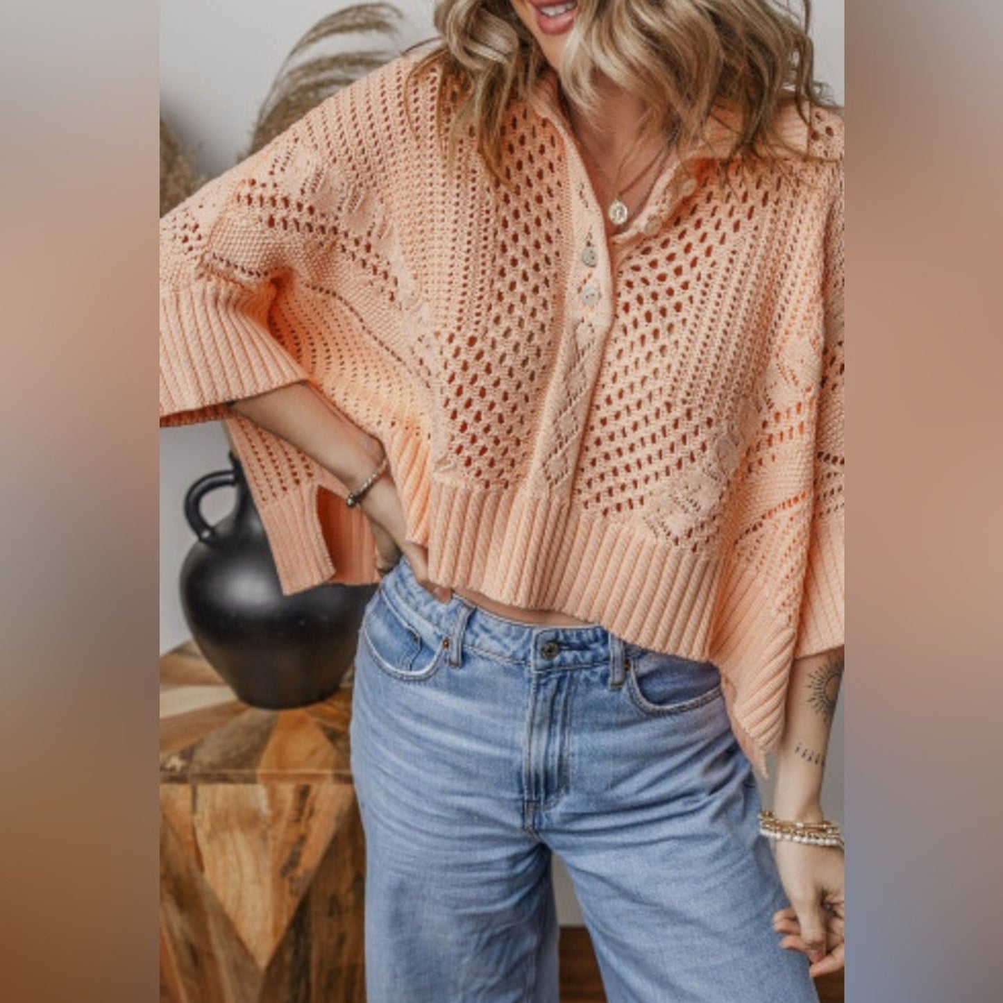 Arden knot dolman sweater