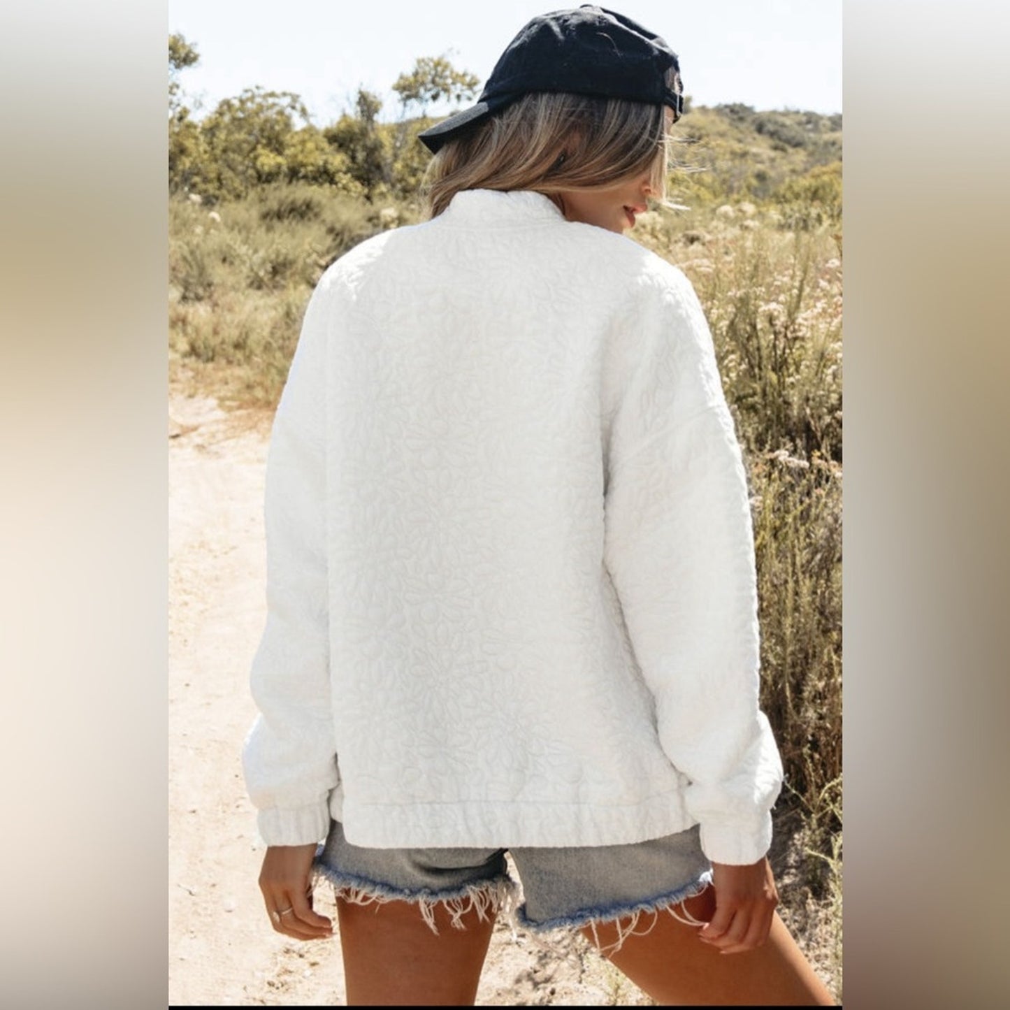 Corrine floral quilted jacket