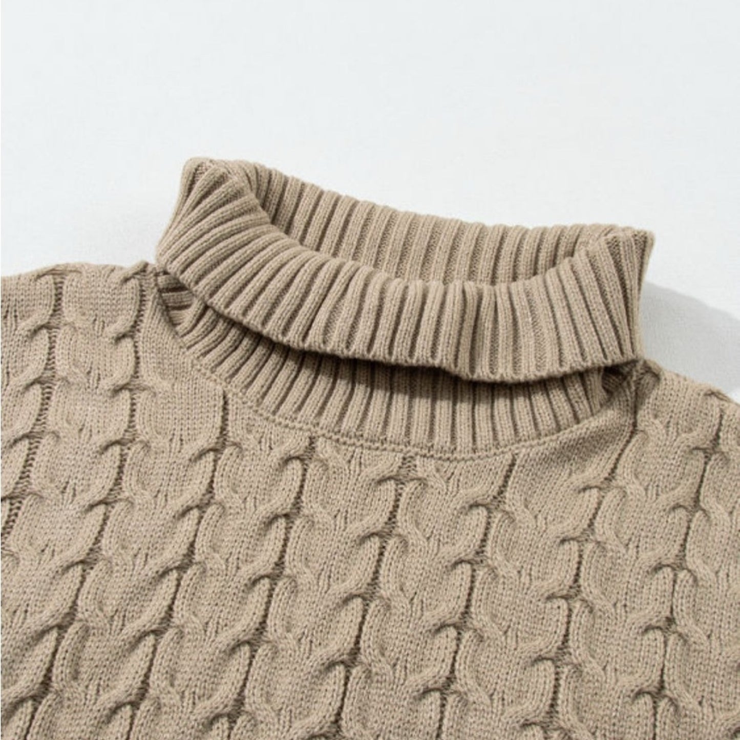 Abby cable knit turtleneck sweater