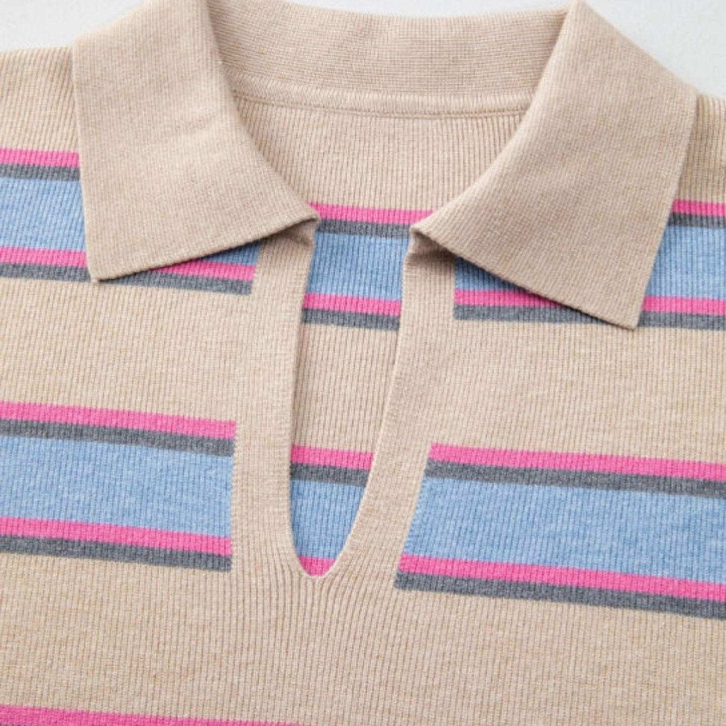 Ruthie striped V-neck sweater