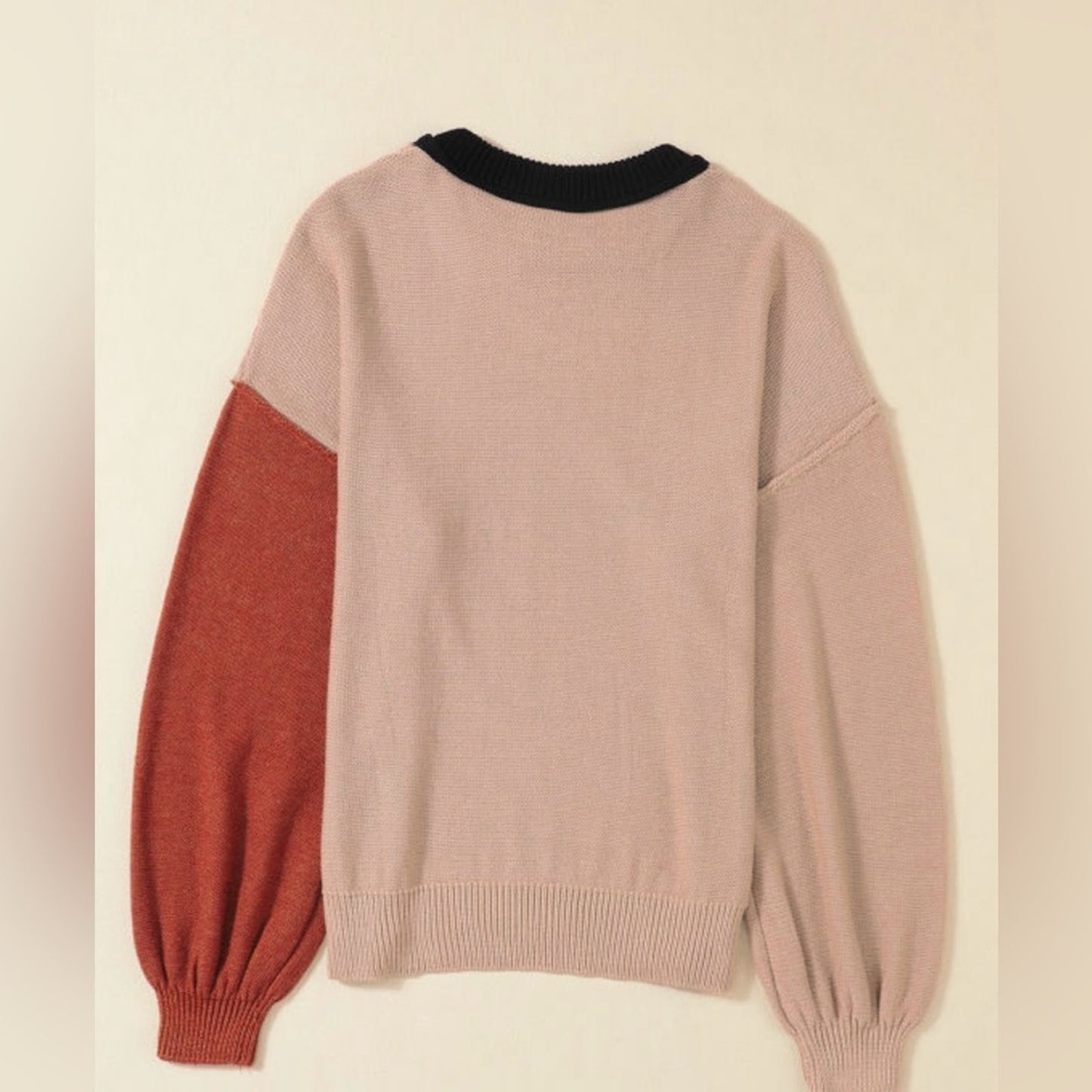 Arden colorblock ribbed sweater