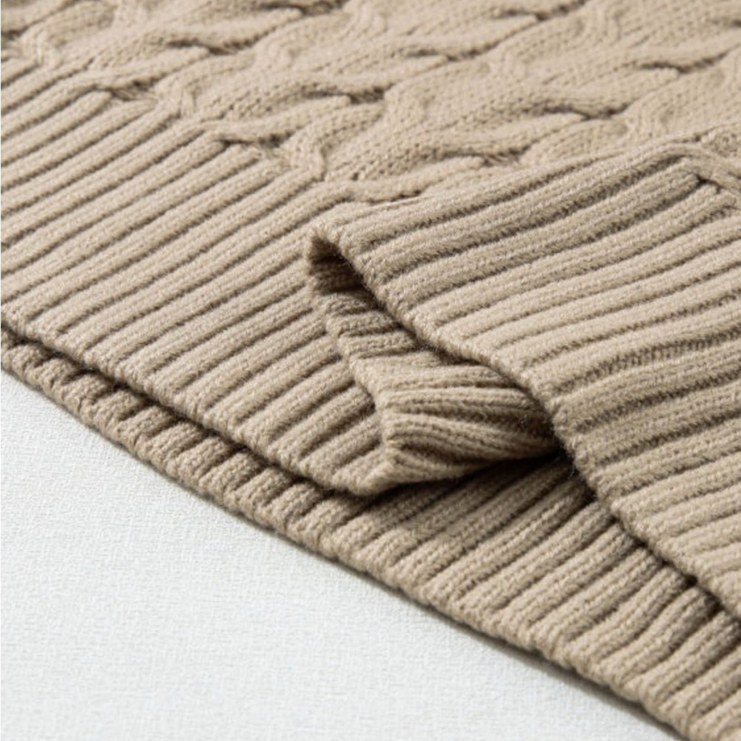 Abby cable knit turtleneck sweater