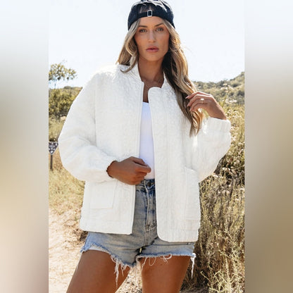 Corrine floral quilted jacket