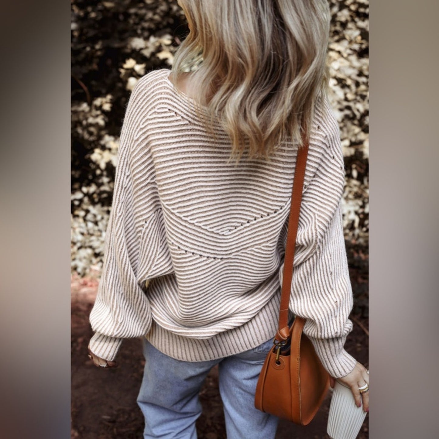 Camila - Striped Cream Sweater