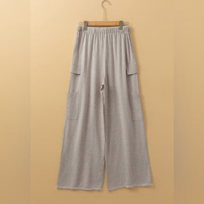 Maeve boho linen drawstring cargo pants