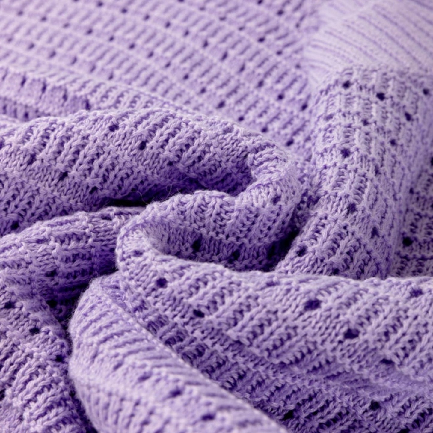 Lauren- Lavender Knit Sweater - Crew Neck