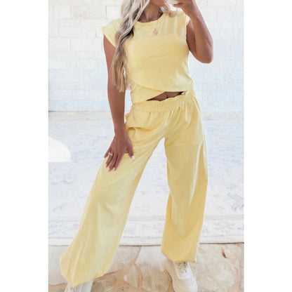 Demi - Butter Yellow Lounge Set
