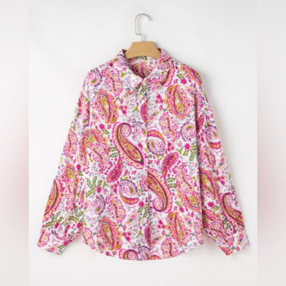Sylvie floral paisley printed blouse